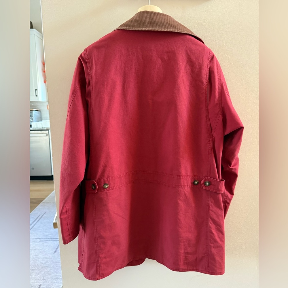 L.L.Bean Red/Brown Corduroy, Sz Large - Vintage Field Barn Jacket, Chore Coat - Picture 5 of 14